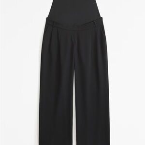 Abercrombie & Fitch Black Wide Leg Maternity Trousers